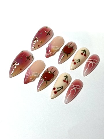 Valentine's Day nail set